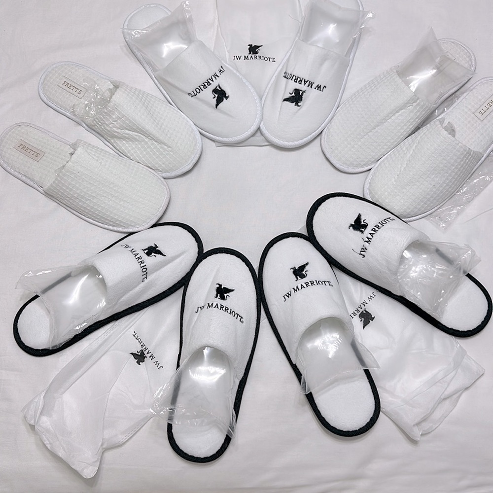 Slipper Bundle NWT in Dust/ Celo Bag Fuzzy and Waffle Styles 5 for $75| Unisex